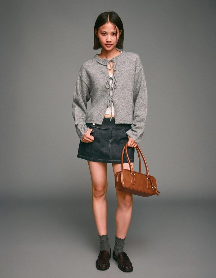 Кардиган с завязками