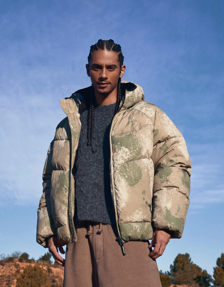 Пуховик с капюшоном