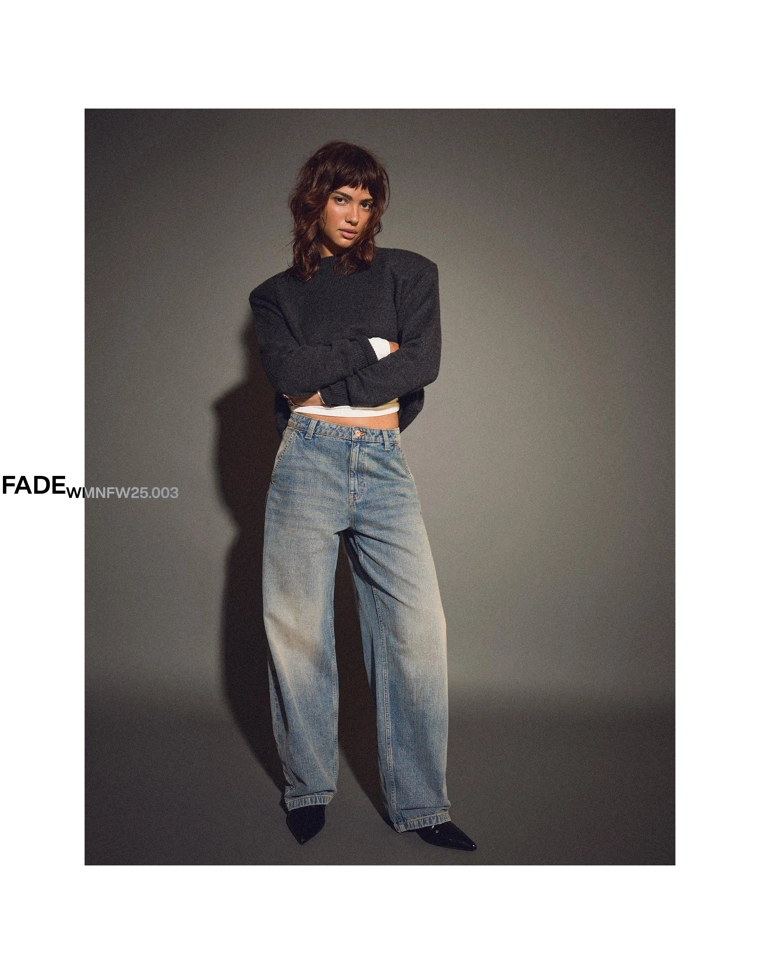 Джинсы бананы свободного кроя