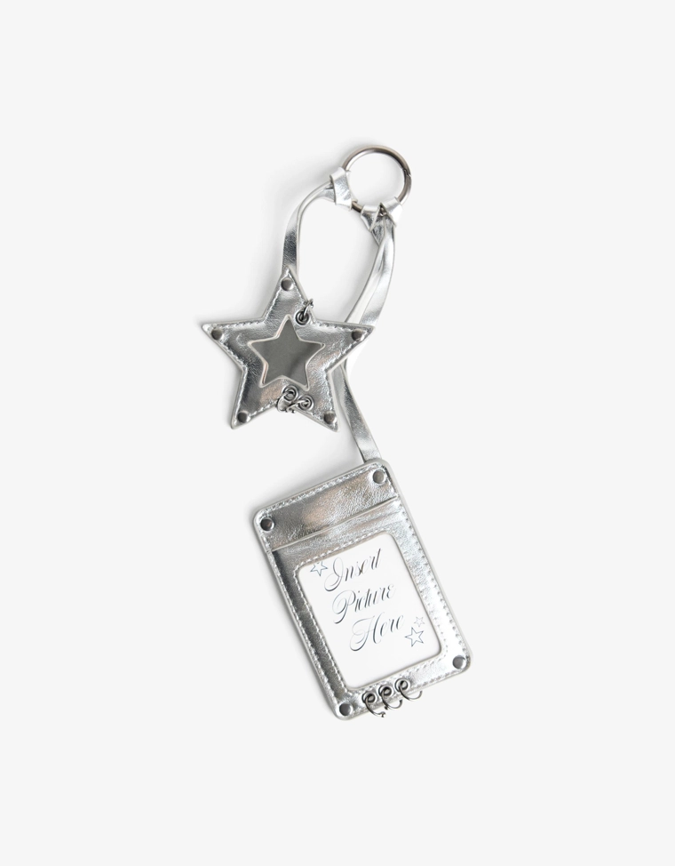 Брелок для ключей «Звезда» из искусственной кожи