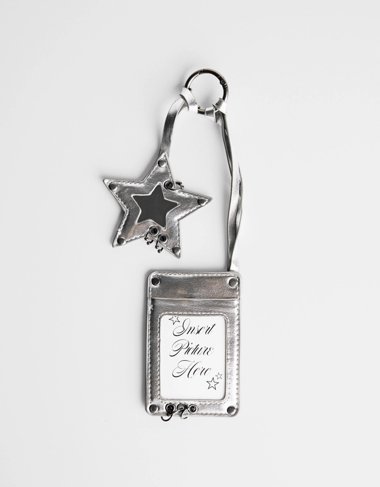 Брелок для ключей «Звезда» из искусственной кожи