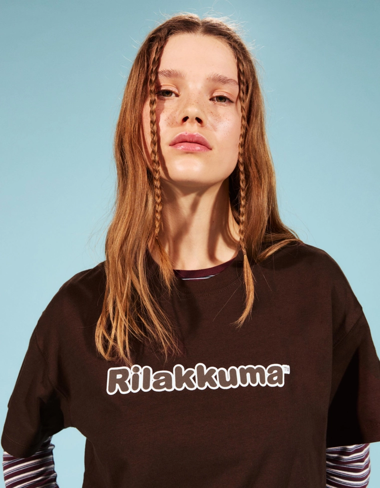 Футболка Rilakkuma с короткими рукавами и принтом