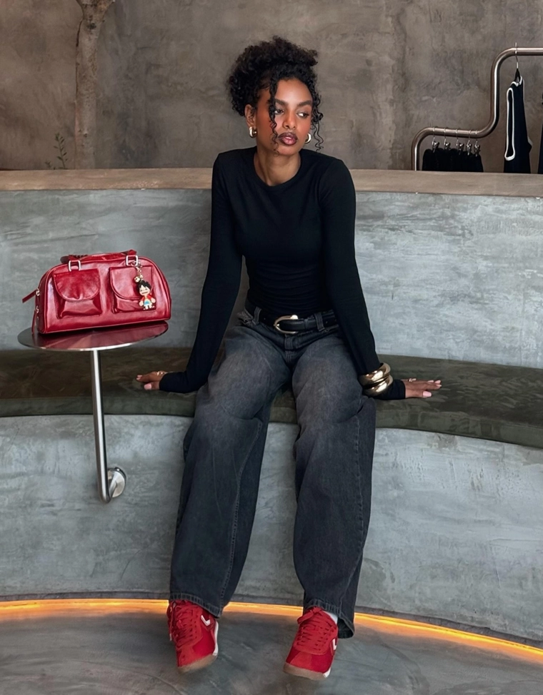 Джинсы barrel свободного кроя