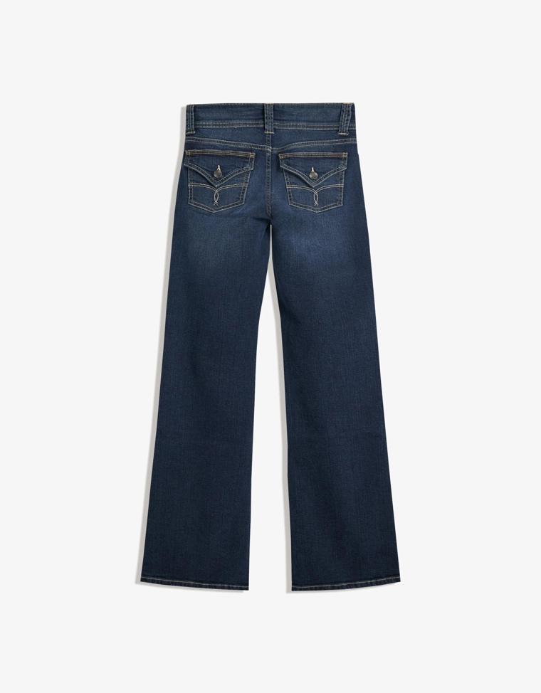 Джинсы bootcut с клапанами