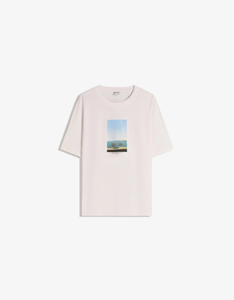 Футболка с короткими рукавами и принтом