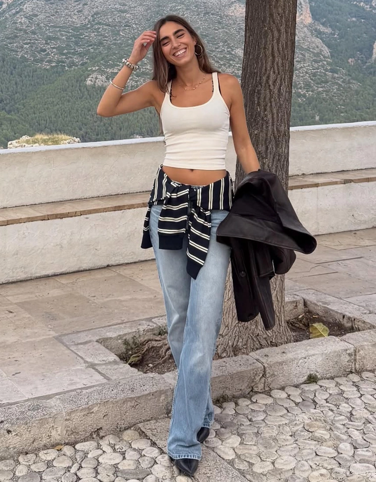 Джинсы в стиле бойфренд