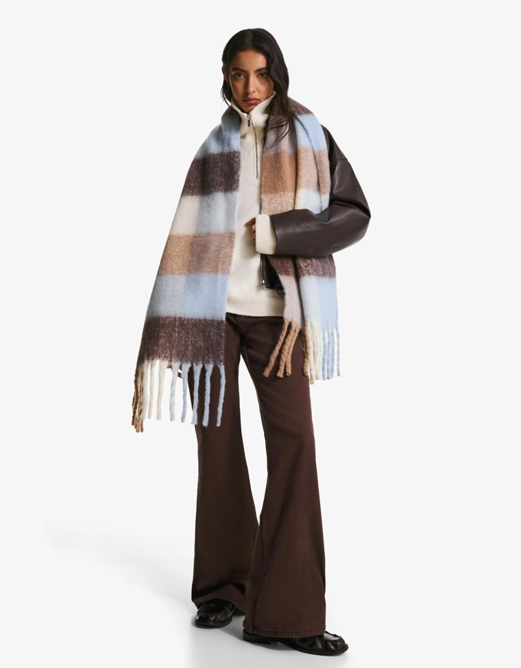 Шарф в клетку