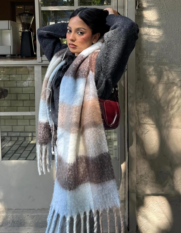 Шарф в клетку