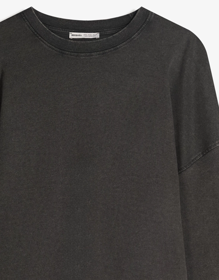 Принтованная футболка с длинным рукавом