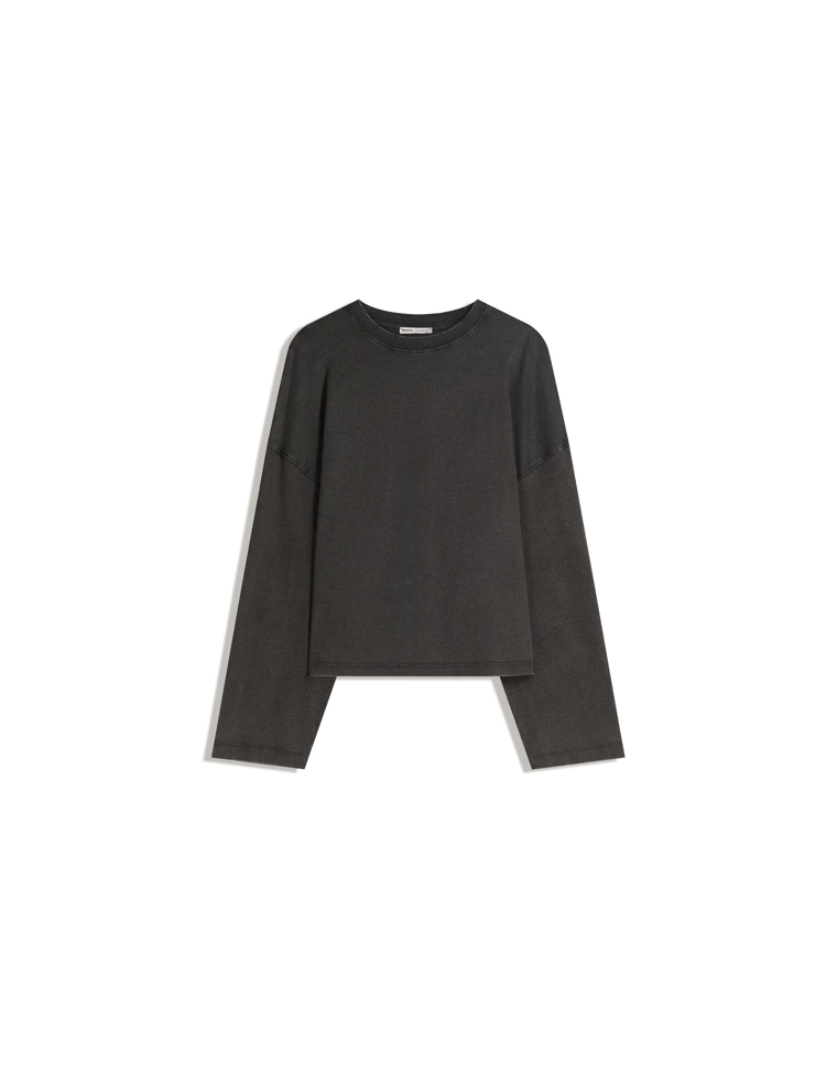 Принтованная футболка с длинным рукавом