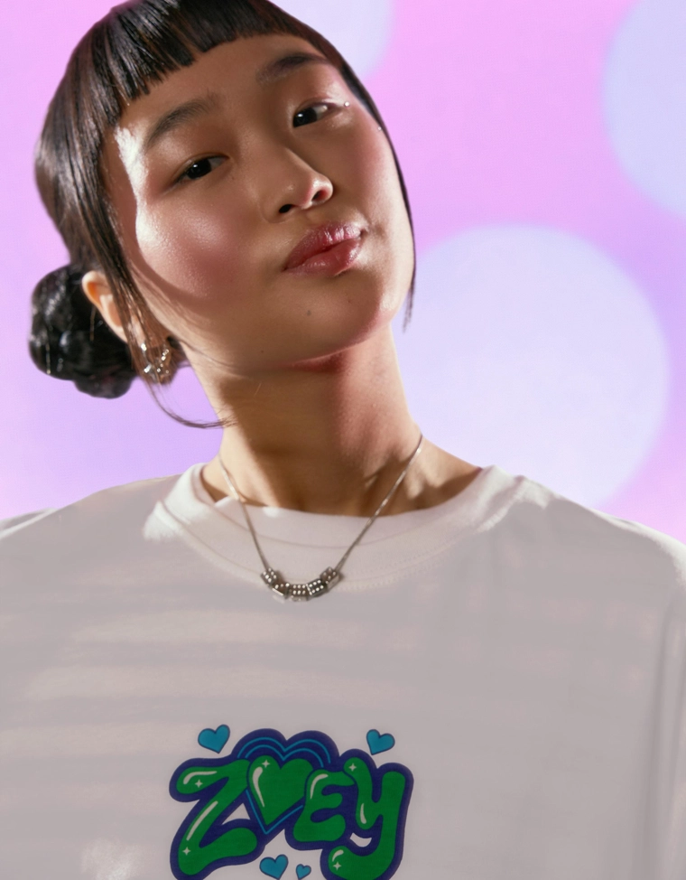 Футболка kpop demon hunters huntr/x с коротким рукавом и принтом