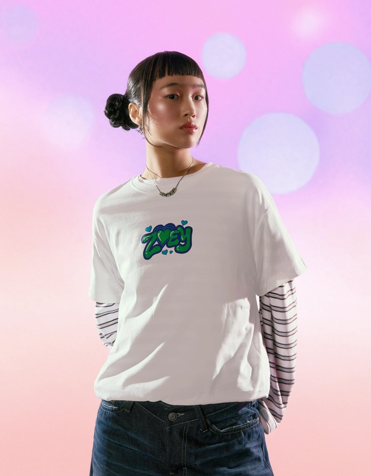 Футболка kpop demon hunters huntr/x с коротким рукавом и принтом