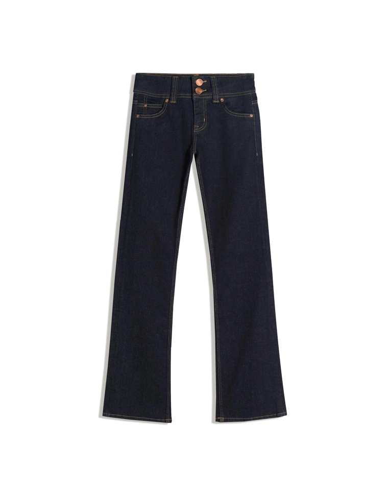 Джинсы bootcut с клапанами