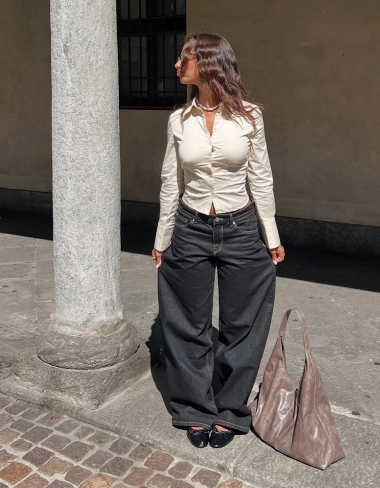 Джинсы в стиле бойфренд