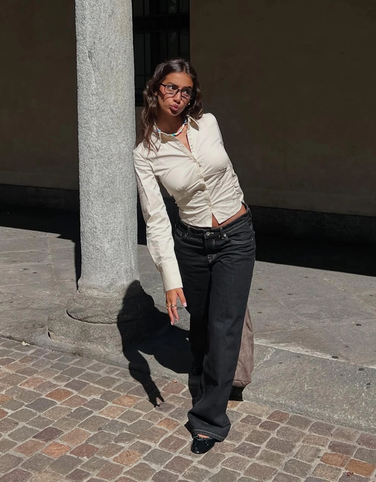 Джинсы в стиле бойфренд