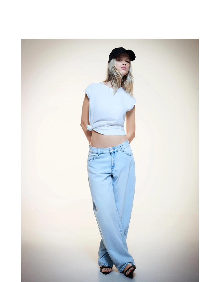 Джинсы barrel свободного кроя