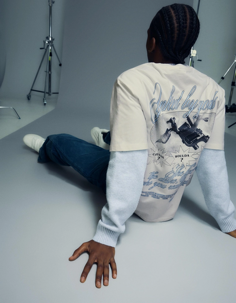 Футболка с короткими рукавами и принтом