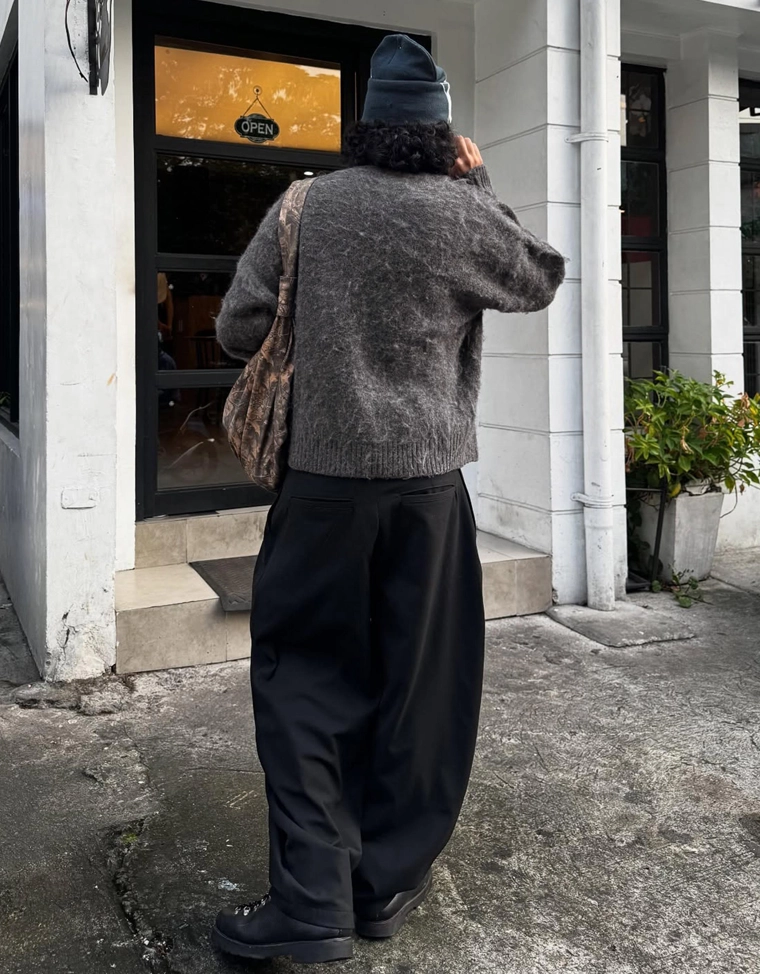 Свитер с начесом