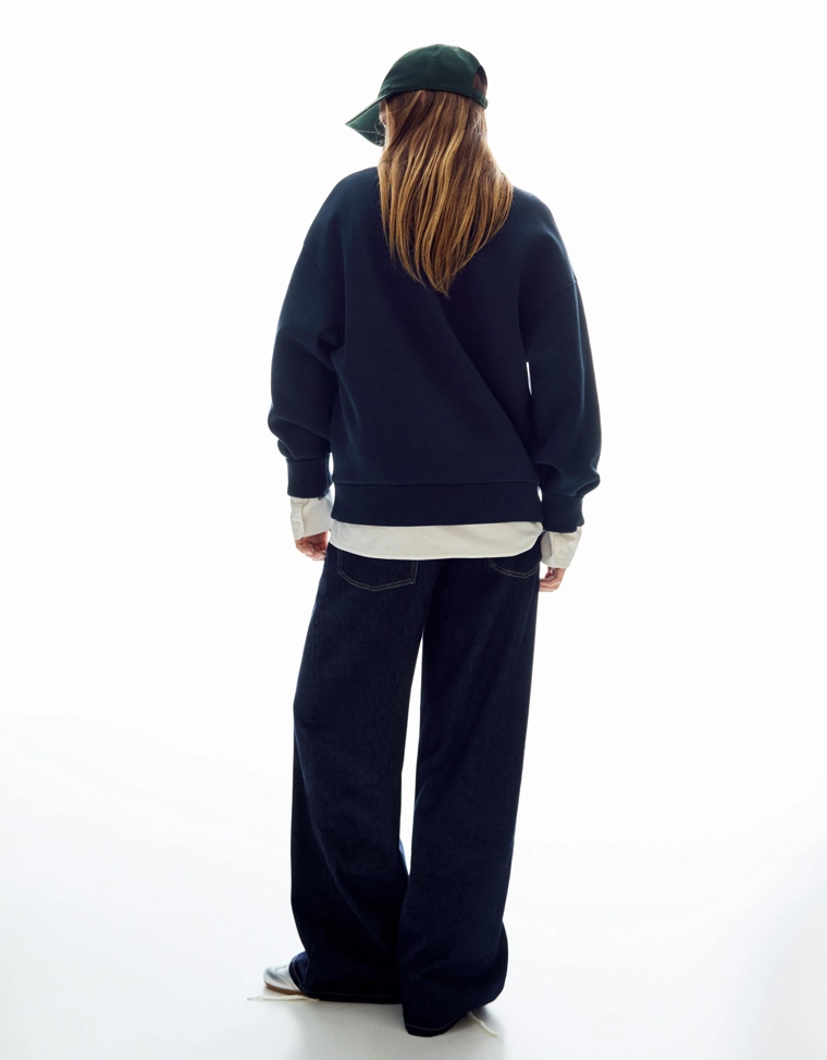 Толстовка оверсайз с карманами