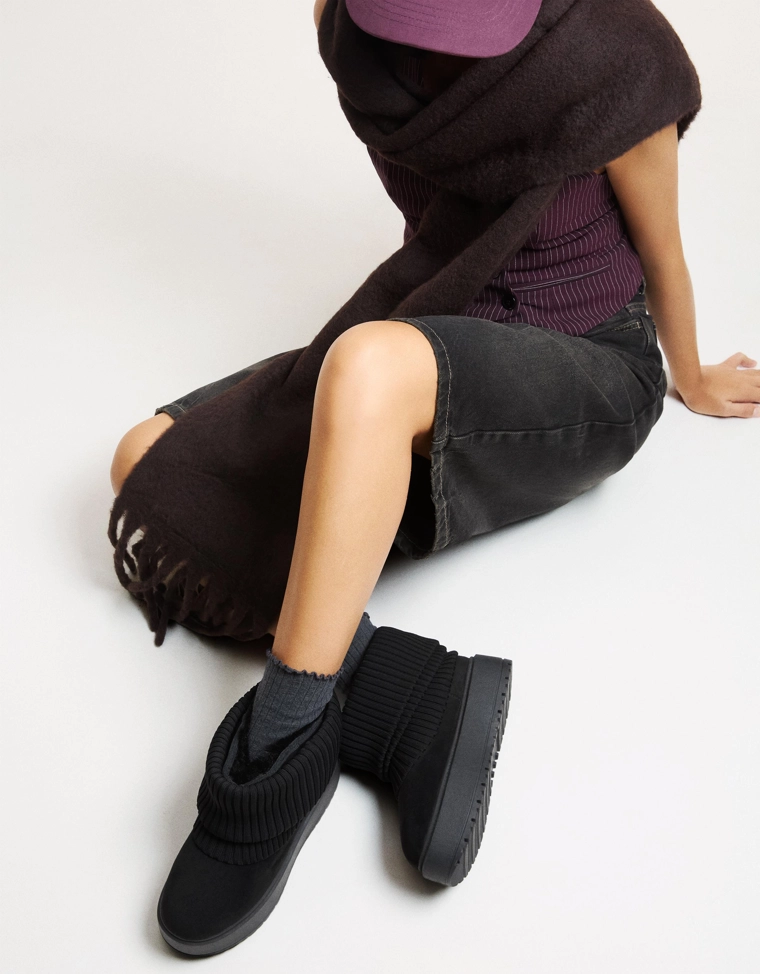 Ботинки-носки на платформе