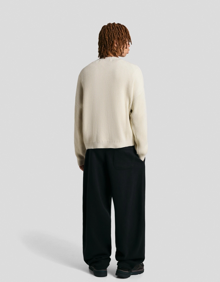 Трикотажный джемпер с принтом