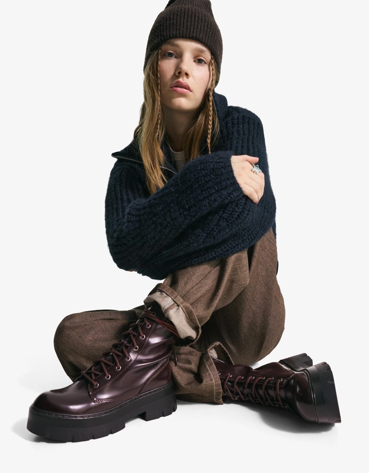 Ботильон на шнуровке