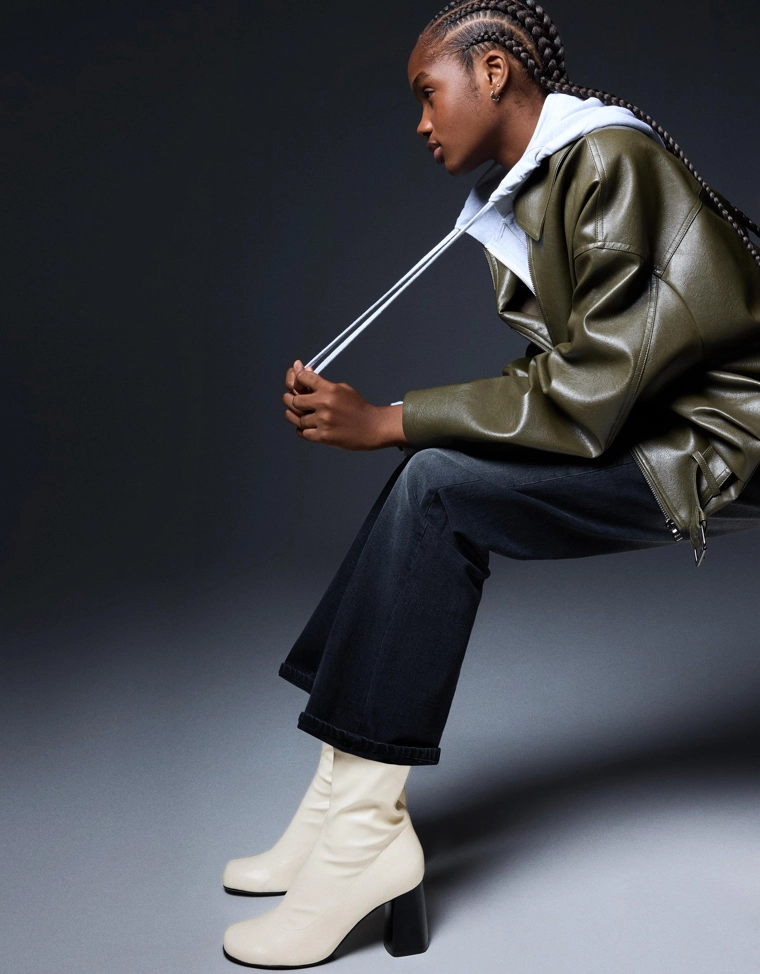 Ботильоны на толстом каблуке