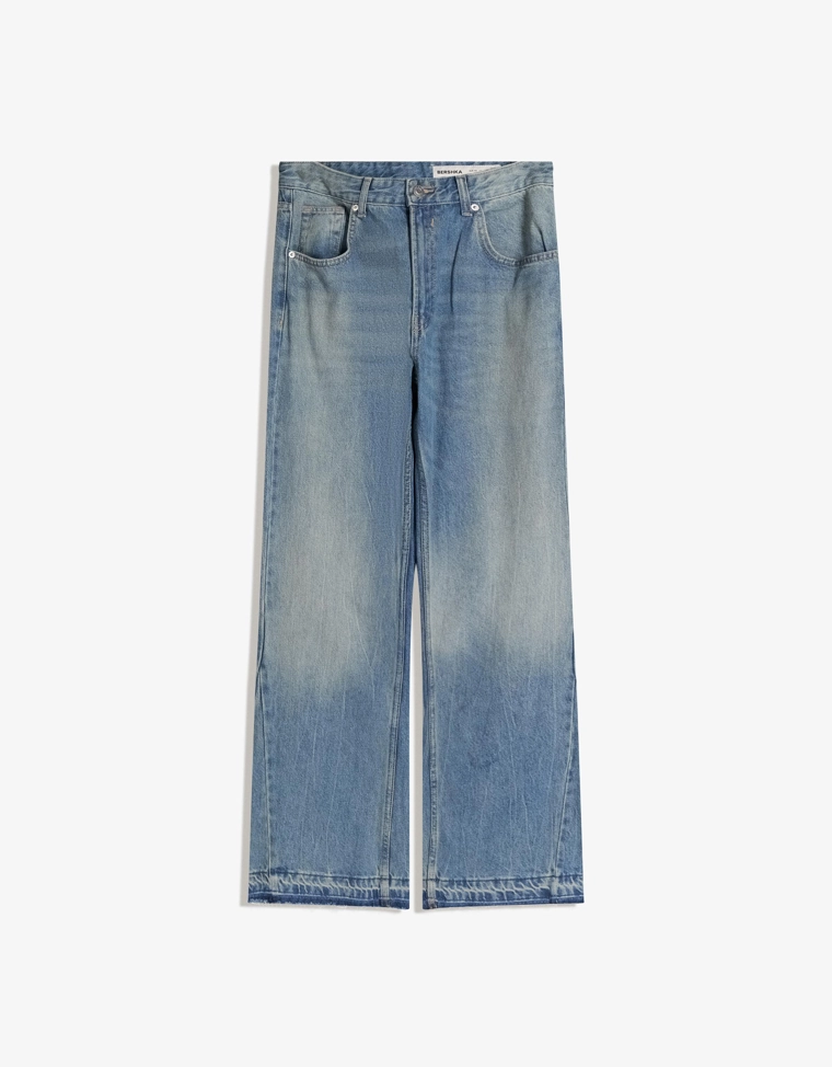 Джинсы прямого кроя со скинни-силуэтом