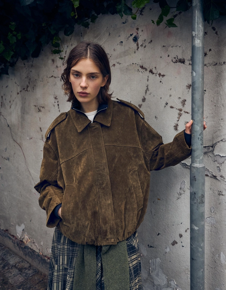 Кожаная и замшевая куртка