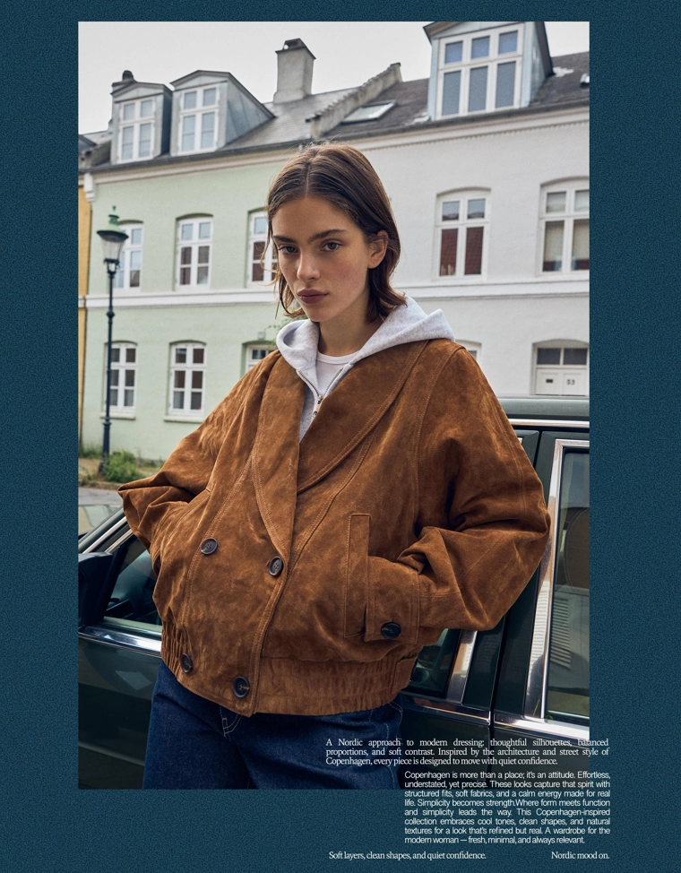 Куртка из замши и кожи crossover