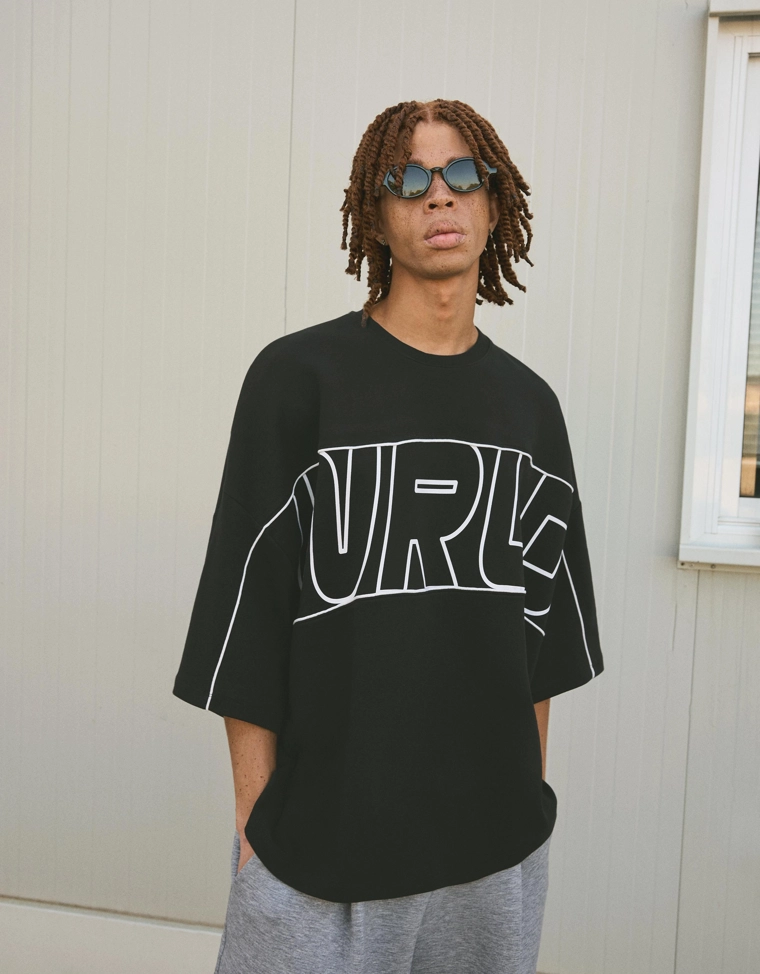 Футболка с короткими рукавами и принтом