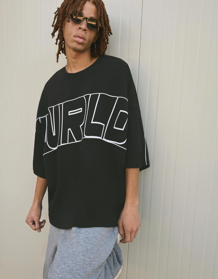 Футболка с короткими рукавами и принтом