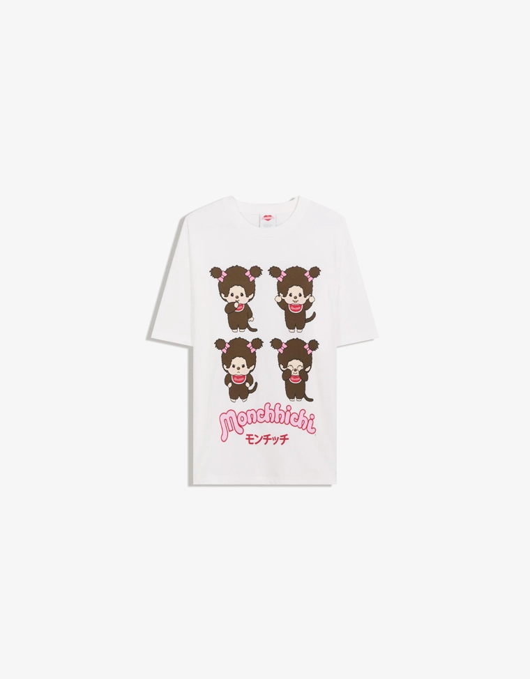 Футболка Monchhichi с принтом и короткими рукавами