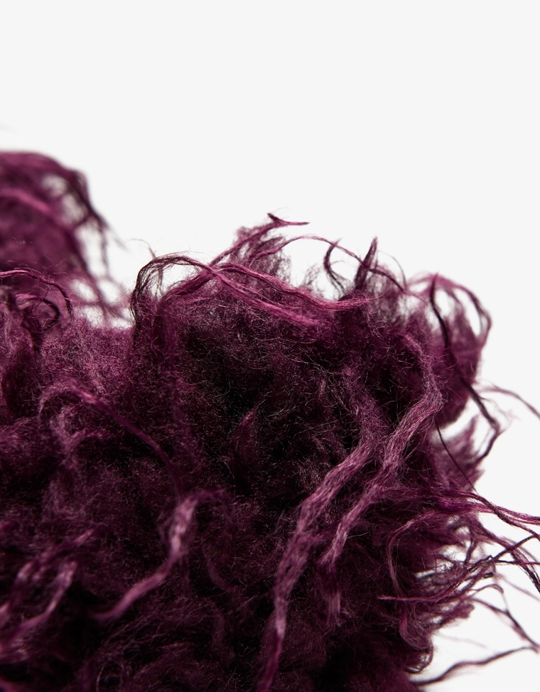 Длинная горжетка из искусственного меха