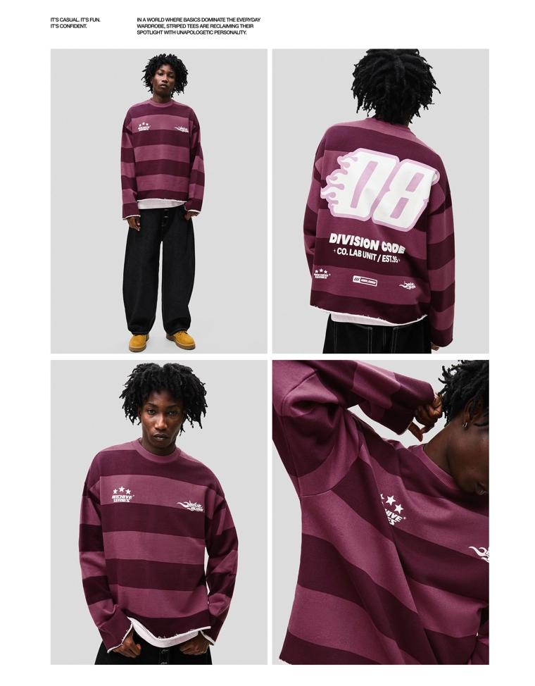 Толстовка с начесом и принтом