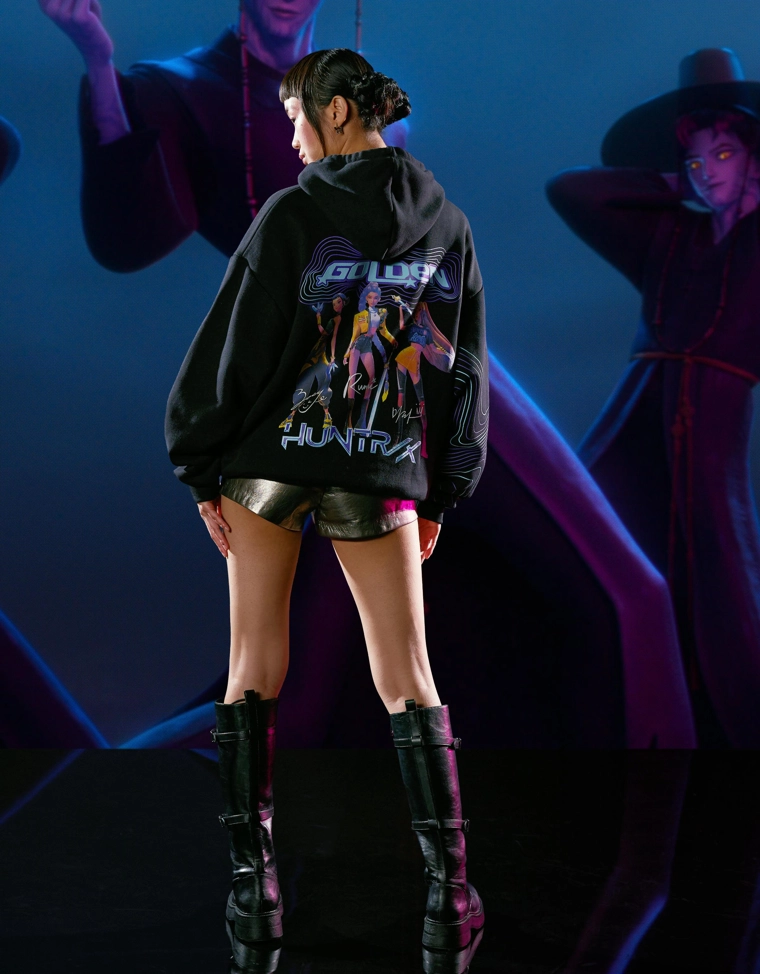 Худи KPop Demon Hunters Huntr/x с цифровым фильтром