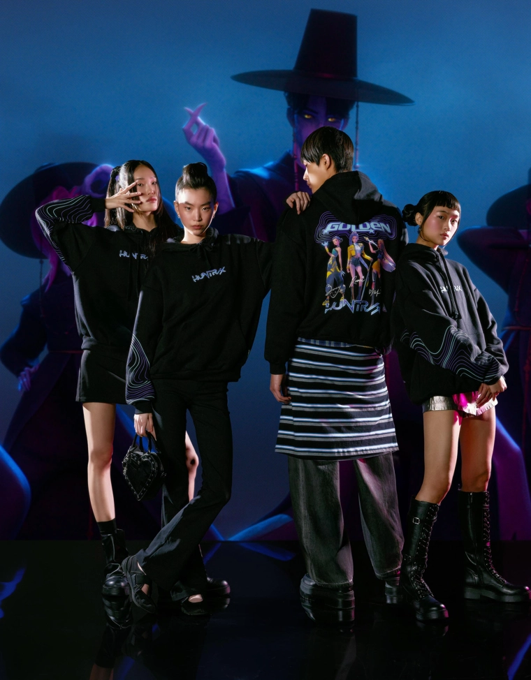 Худи KPop Demon Hunters Huntr/x с цифровым фильтром