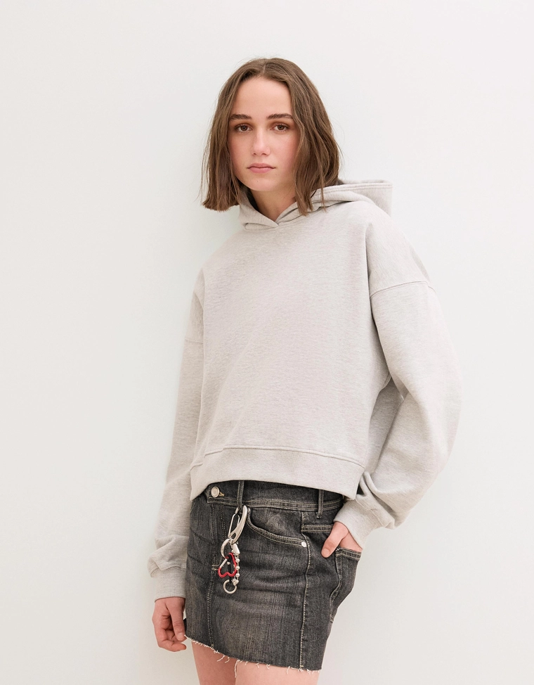 Джинсовая юбка-шорты мини