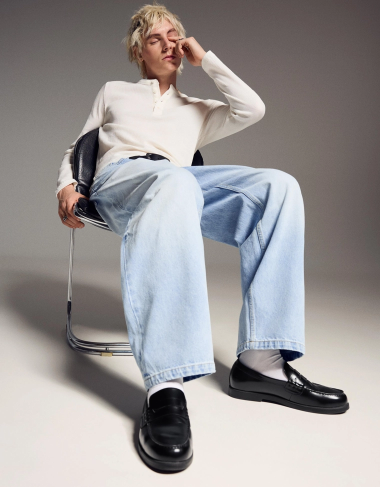 Лоферы на тонкой подошве