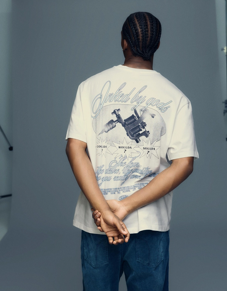 Футболка с короткими рукавами и принтом