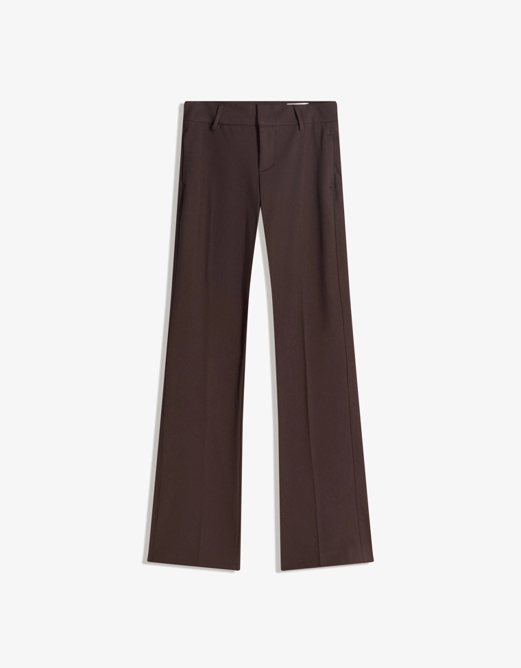 Расклешенные брюки с низкой посадкой