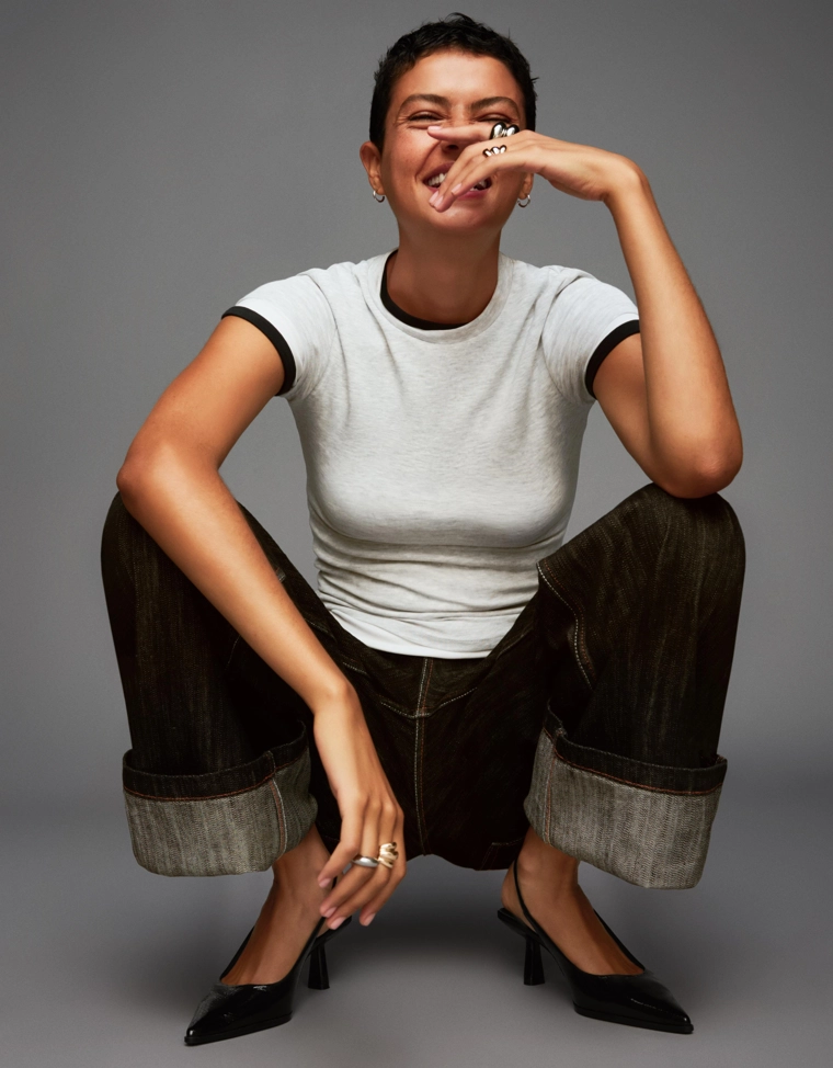 Туфли-мюли на среднем тонком каблуке