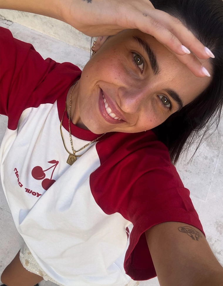 Футболка с короткими рукавами и принтом