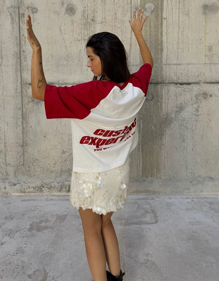 Футболка с короткими рукавами и принтом