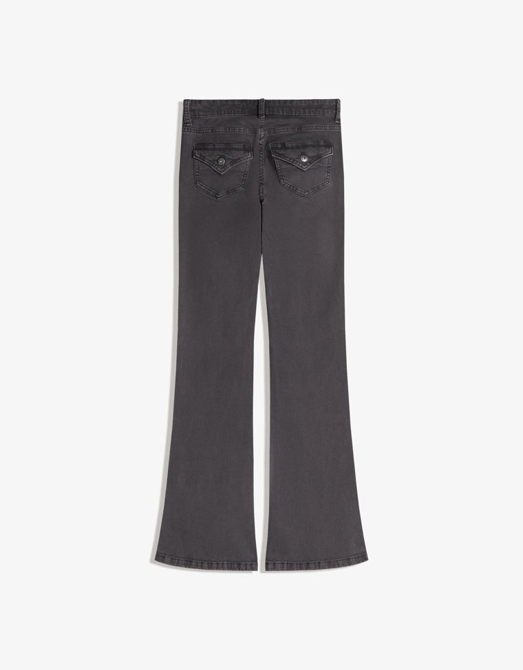 Расклешенные брюки со шнуровкой