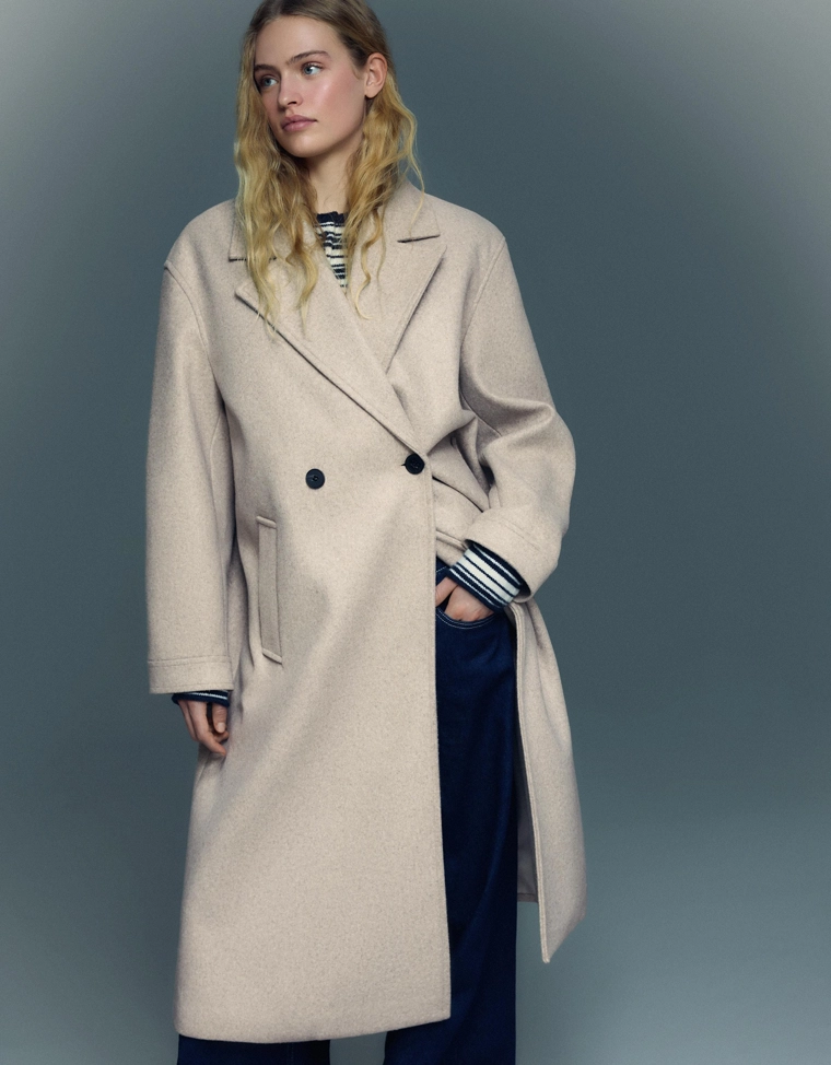 Двубортное пальто soft touch