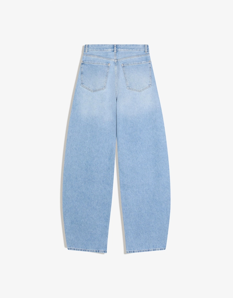 Джинсы barrel с высокой посадкой