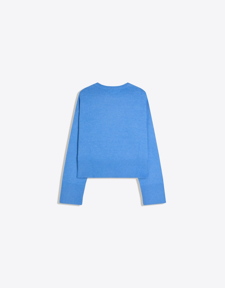 Свитер оверсайз с рифленым низом