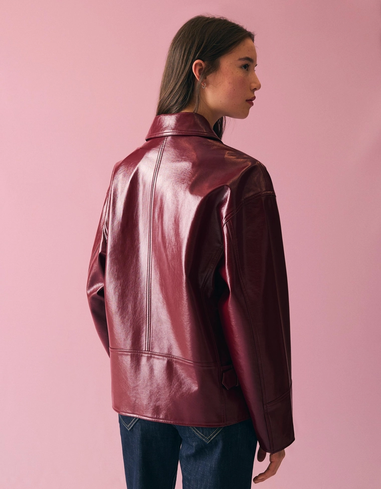 Куртка в стиле trucker из искусственной кожи