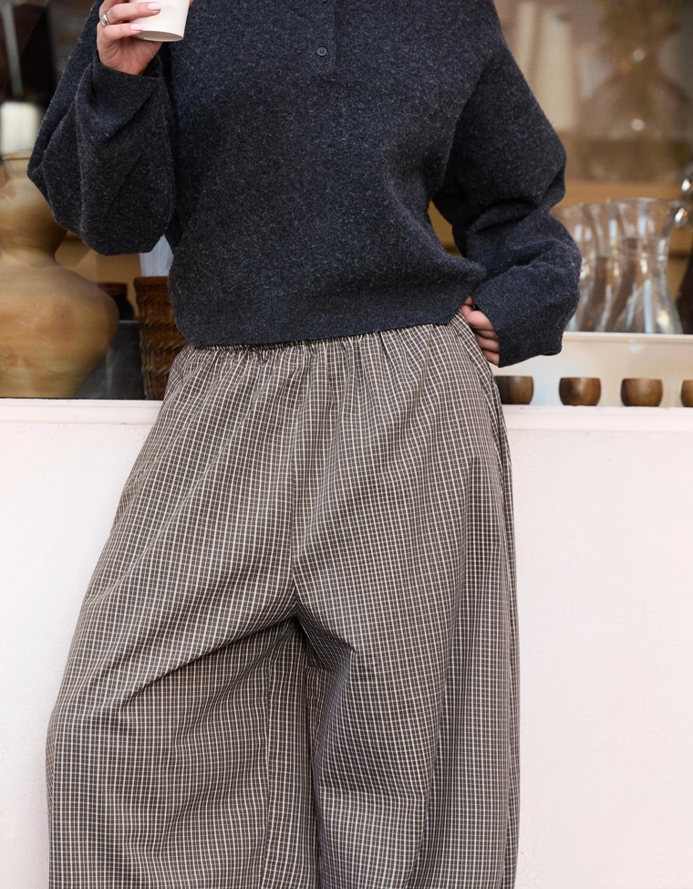 Брюки-блумеры из поплина